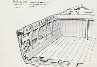 089 Relitto di Grado - estate 1980 - struttura di burchio in corrispondenza della sezione maestra